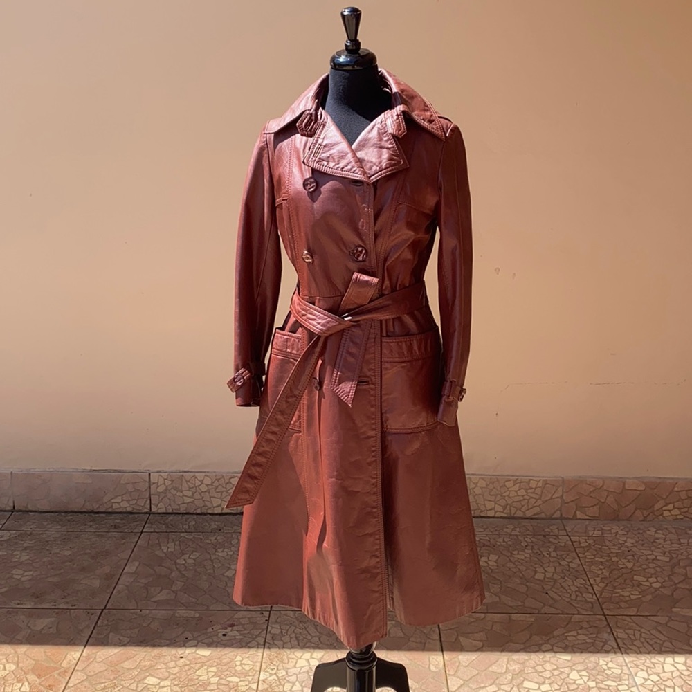 Real Vintage Leather Trench